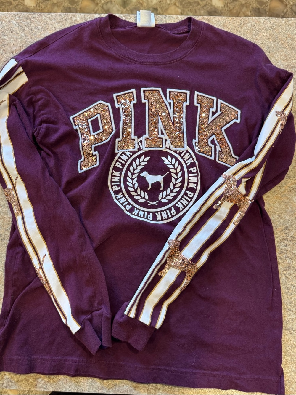 PINK Victoria's Secret Women's Sweater - Deep Plum
